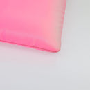 PRADA Chain Clutch Bag Nylon Pink Auth 137210-11