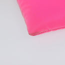 PRADA Chain Clutch Bag Nylon Pink Auth 137210-12