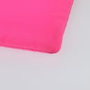 PRADA Chain Clutch Bag Nylon Pink Auth 137210-13