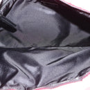 PRADA Chain Clutch Bag Nylon Pink Auth 137210-16