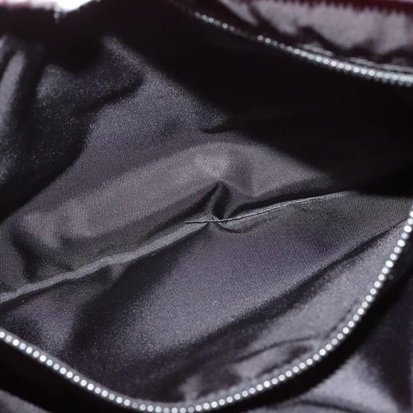 PRADA Chain Clutch Bag Nylon Pink Auth 137210