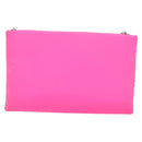 PRADA Chain Clutch Bag Nylon Pink Auth 137210-3