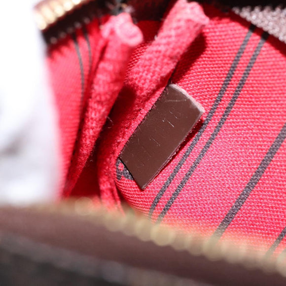 LOUIS VUITTON Damier Ebene T&B Mini Pochette Accessoires N58011 LV Auth 137225