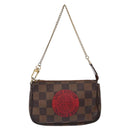 LOUIS VUITTON Damier Ebene T&B Mini Pochette Accessoires N58011 LV Auth 137225-13