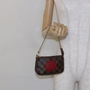 LOUIS VUITTON Damier Ebene T&B Mini Pochette Accessoires N58011 LV Auth 137225-20