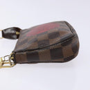 LOUIS VUITTON Damier Ebene T&B Mini Pochette Accessoires N58011 LV Auth 137225-4