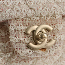 CHANEL Matelasse Chain Shoulder Bag tweed Pink CC Auth 137231V-16