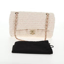 CHANEL Matelasse Chain Shoulder Bag tweed Pink CC Auth 137231V-27