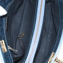 CHANEL Matelasse Chain Shoulder Bag Leather Blue CC Auth 137232V-10