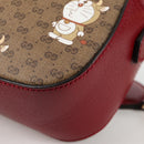 GUCCI Micro GG Supreme Doraemon Collaboration Bag PVC Beige 574886 Auth 137235M-11