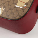 GUCCI Micro GG Supreme Doraemon Collaboration Bag PVC Beige 574886 Auth 137235M-13