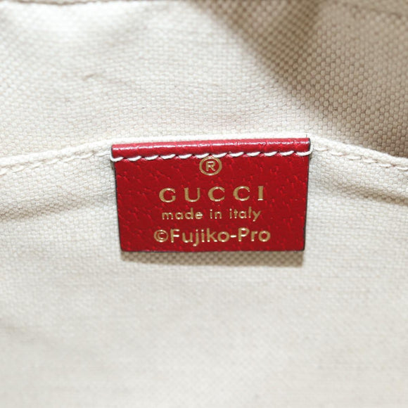 GUCCI Micro GG Supreme Doraemon Collaboration Bag PVC Beige 574886 Auth 137235M