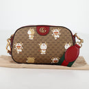 GUCCI Micro GG Supreme Doraemon Collaboration Bag PVC Beige 574886 Auth 137235M-24