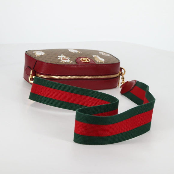 GUCCI Micro GG Supreme Doraemon Collaboration Bag PVC Beige 574886 Auth 137235M