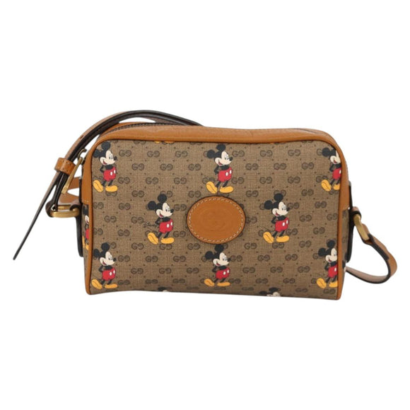 GUCCI Micro GG Supreme Disney collaboration Shoulder Bag PVC 602536 Auth 137236M