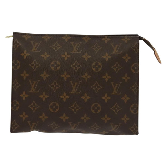 LOUIS VUITTON Monogram Poche Toilette 26 Pouch M47542 LV Auth 137254