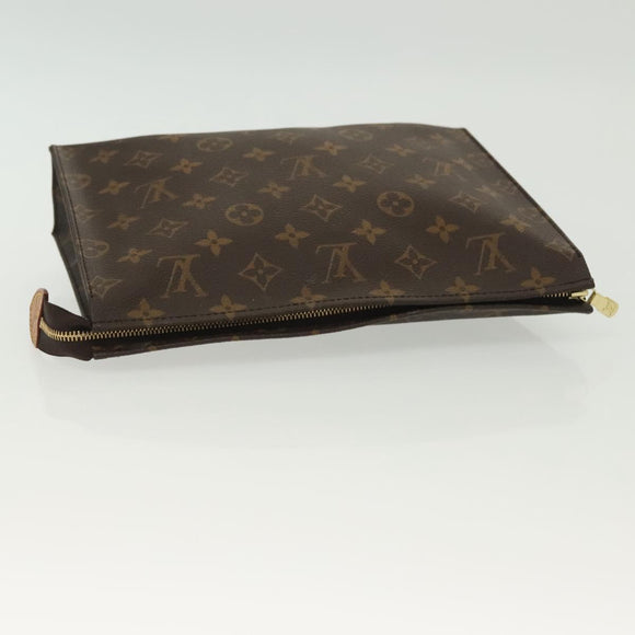 LOUIS VUITTON Monogram Poche Toilette 26 Pouch M47542 LV Auth 137254