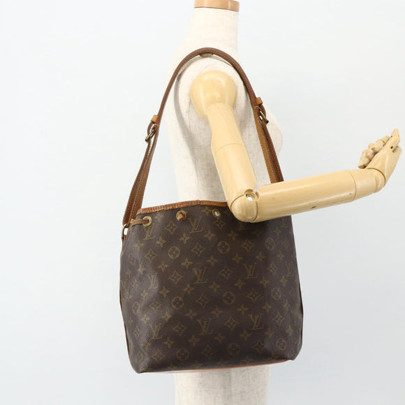 LOUIS VUITTON Monogram Petit Noe Shoulder Bag M42226 LV Auth 137263