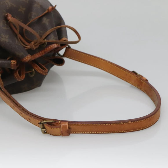 LOUIS VUITTON Monogram Petit Noe Shoulder Bag M42226 LV Auth 137263