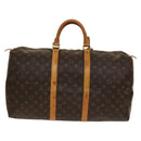 LOUIS VUITTON Monogram Keepall 50 Boston Bag M41426 LV Auth 137273-3