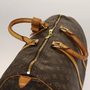 LOUIS VUITTON Monogram Keepall 50 Boston Bag M41426 LV Auth 137273-6
