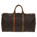 LOUIS VUITTON Monogram Keepall 50 Boston Bag M41426 LV Auth 137274-2