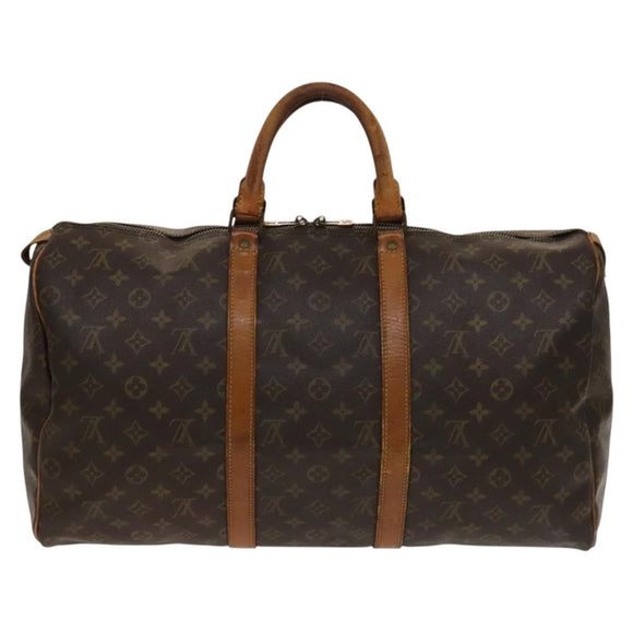 LOUIS VUITTON Monogram Keepall 50 Boston Bag M41426 LV Auth 137274