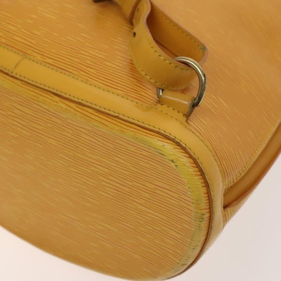 LOUIS VUITTON Epi Coblanc Shoulder Bag Yellow M52293 LV Auth 137277
