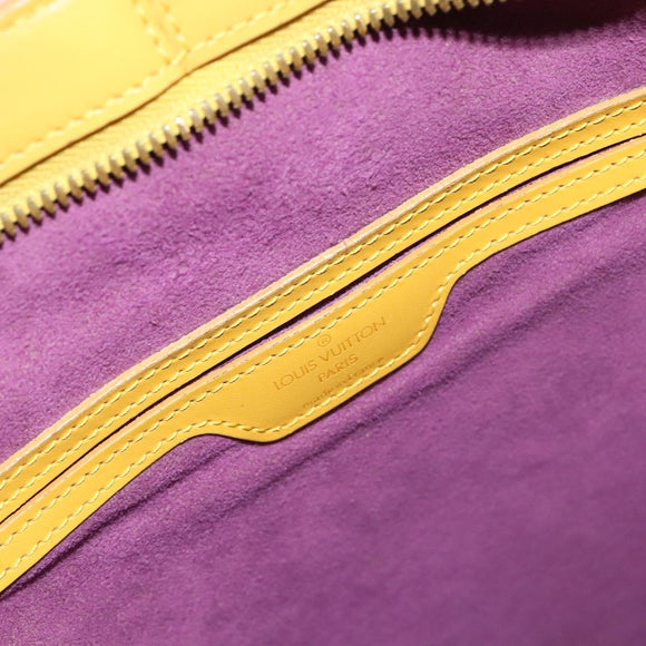 LOUIS VUITTON Epi Coblanc Shoulder Bag Yellow M52293 LV Auth 137277