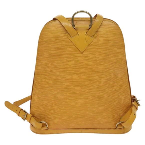 LOUIS VUITTON Epi Coblanc Shoulder Bag Yellow M52293 LV Auth 137277