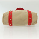 LOUIS VUITTON Antigua Cabas MM Tote Bag Beige Red M40035 LV Auth 137279-10