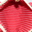 LOUIS VUITTON Antigua Cabas MM Tote Bag Beige Red M40035 LV Auth 137279-18