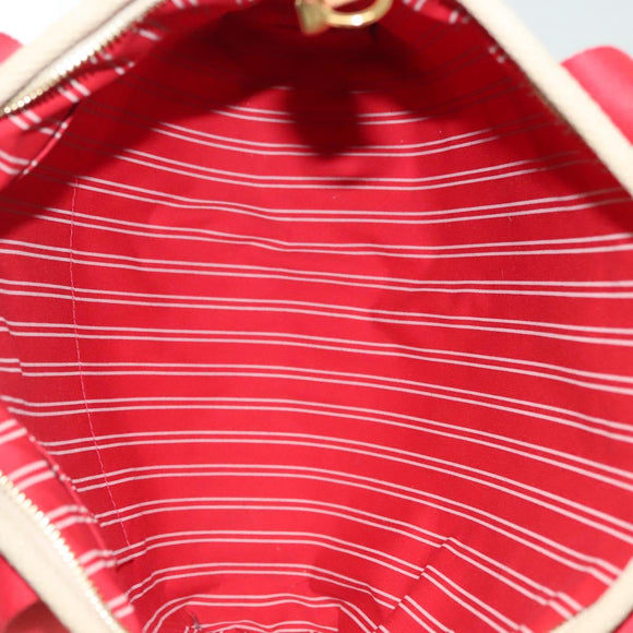 LOUIS VUITTON Antigua Cabas MM Tote Bag Beige Red M40035 LV Auth 137279