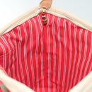 LOUIS VUITTON Antigua Cabas MM Tote Bag Beige Red M40035 LV Auth 137279-19