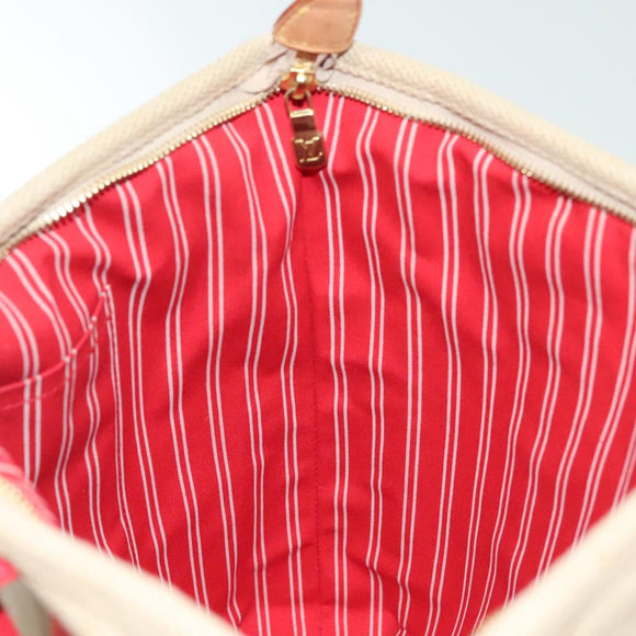 LOUIS VUITTON Antigua Cabas MM Tote Bag Beige Red M40035 LV Auth 137279