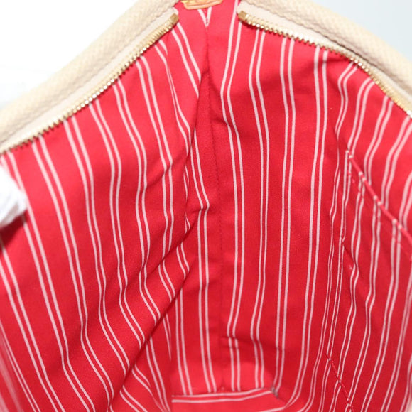 LOUIS VUITTON Antigua Cabas MM Tote Bag Beige Red M40035 LV Auth 137279