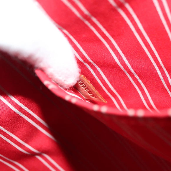 LOUIS VUITTON Antigua Cabas MM Tote Bag Beige Red M40035 LV Auth 137279