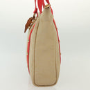 LOUIS VUITTON Antigua Cabas MM Tote Bag Beige Red M40035 LV Auth 137279-5