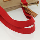 LOUIS VUITTON Antigua Cabas MM Tote Bag Beige Red M40035 LV Auth 137279-8