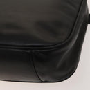 GUCCI Bamboo Hand Bag Leather 2way Black Gold 001 1781 1577 0 Auth 137281-17