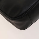 GUCCI Bamboo Hand Bag Leather 2way Black Gold 001 1781 1577 0 Auth 137281-18