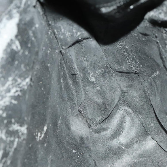 GUCCI Bamboo Hand Bag Leather 2way Black Gold 001 1781 1577 0 Auth 137281