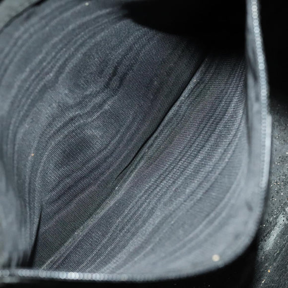 GUCCI Bamboo Hand Bag Leather 2way Black Gold 001 1781 1577 0 Auth 137281