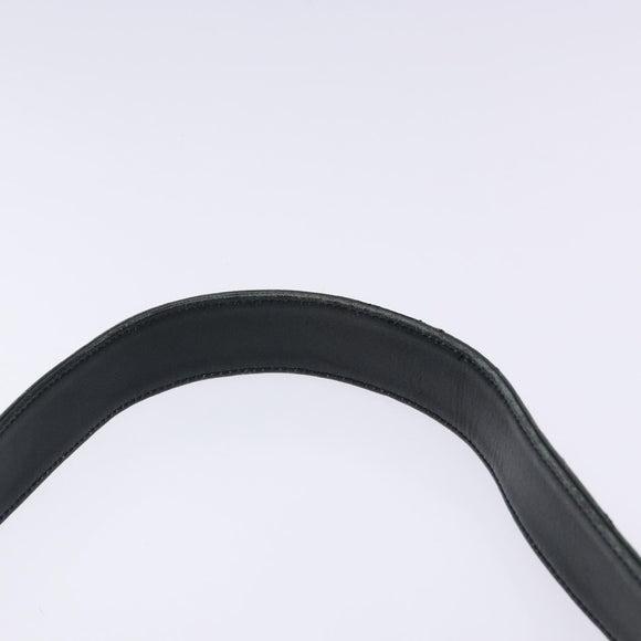 GUCCI Bamboo Hand Bag Leather 2way Black Gold 001 3444 1638 Auth 137282