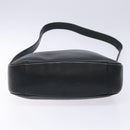 GUCCI Bamboo Hand Bag Leather 2way Black Gold 001 3444 1638 Auth 137282-11