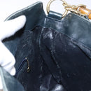 GUCCI Bamboo Hand Bag Leather 2way Black Gold 001 3444 1638 Auth 137282-18