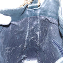 GUCCI Bamboo Hand Bag Leather 2way Black Gold 001 3444 1638 Auth 137282-19