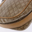 CELINE Macadam Canvas Shoulder Bag PVC Beige Gold Auth 137286-13