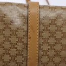 CELINE Macadam Canvas Shoulder Bag PVC Beige Gold Auth 137286-15