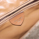 CELINE Macadam Canvas Shoulder Bag PVC Beige Gold Auth 137286-17